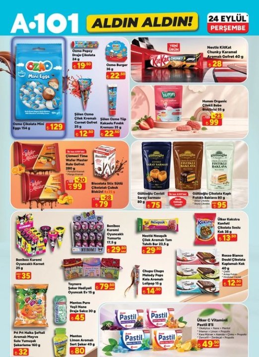 A101 24 Eylül 2026 aktüel kataloğu çıktı! Bu hafta A101’e neler geliyor?