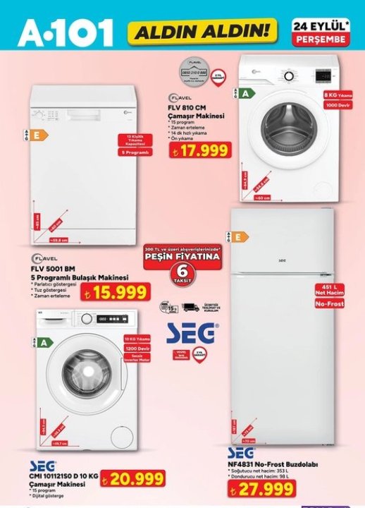A101 24 Eylül 2026 aktüel kataloğu çıktı! Bu hafta A101’e neler geliyor?