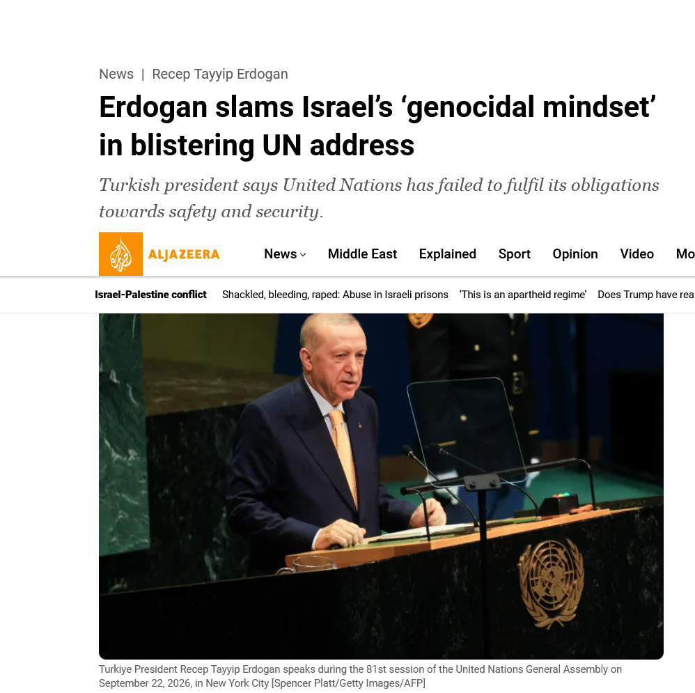 Dünya basını Erdoğanın BM mesajlarını böyle gördü!