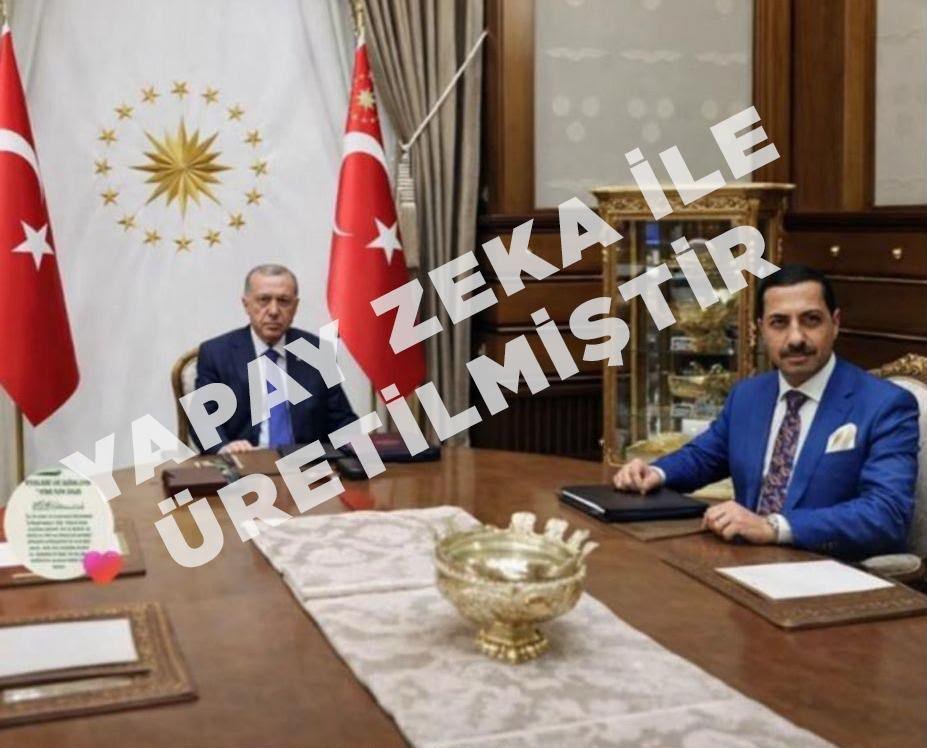 Kendisini Cumhurbaşkanı ve Adalet Bakanı ile yan yanaymış gibi gösterdi, yapay zeka oyununa ters kelepçe geldi