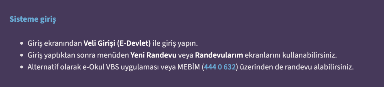 MEB Okul Randevu Sistemi nedir, randevu nasıl alınır? MEBİM e-Okul Veli Bilgilendirme Sistemi