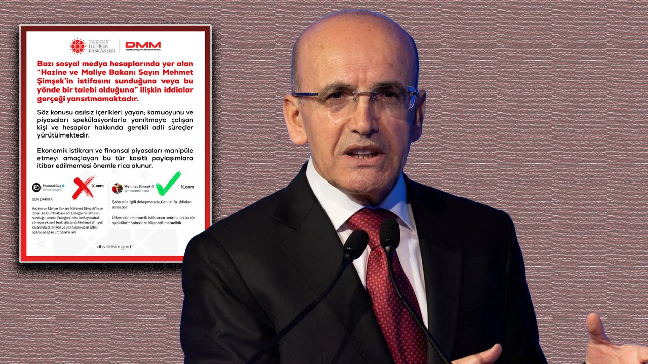 Bakan Şimşek'ten 'istifa' iddialarına cevap: Spekülatif haberlere itibar edilmemelidir