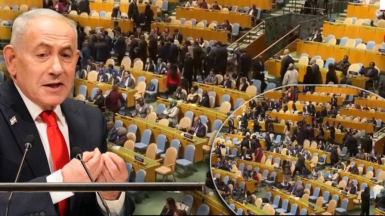 Gazze Kasabı'na BM'de protesto! Boş salona konuştu