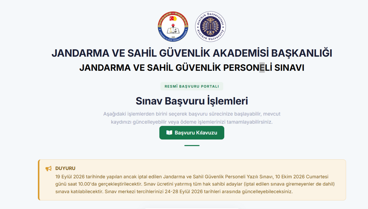 İptal edilmişti, yeni tarih belli oldu! Jandarma ve Sahil Güvenlik Personeli sınavı ne zaman?