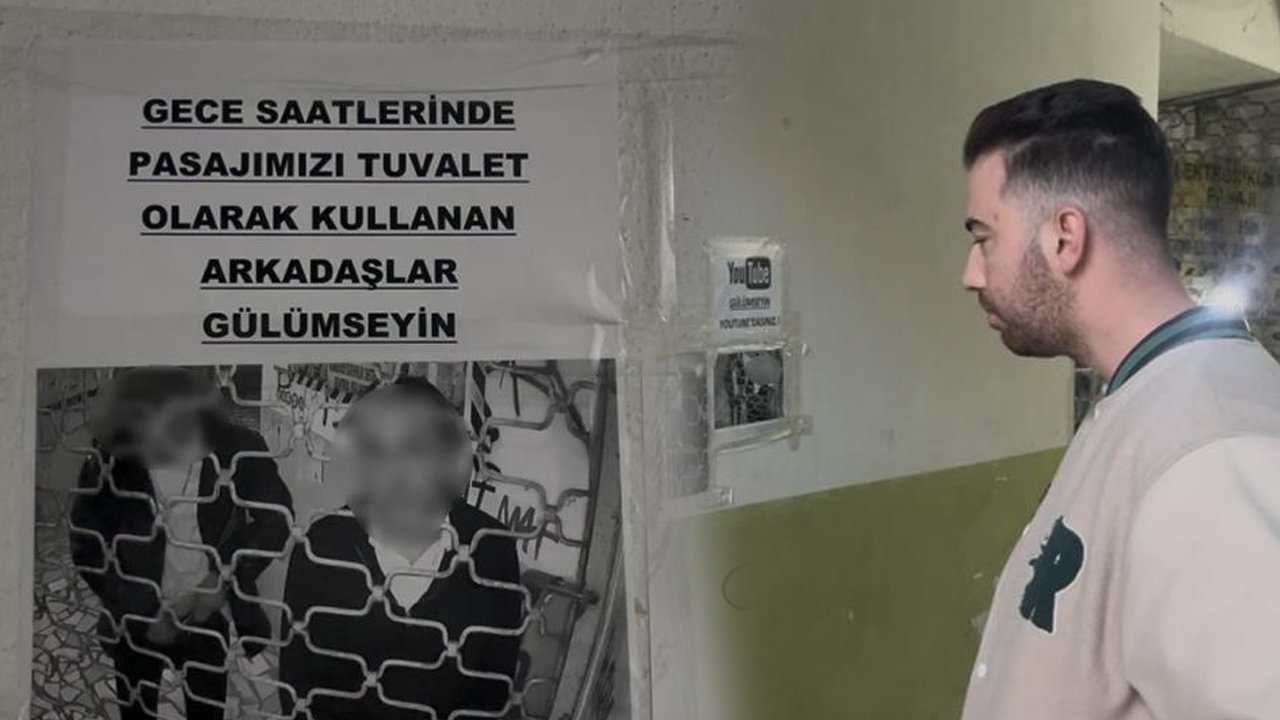 Artık sabrı kalmadı! Pasaja tuvaletini yapanların fotoğrafını tek tek duvara astı