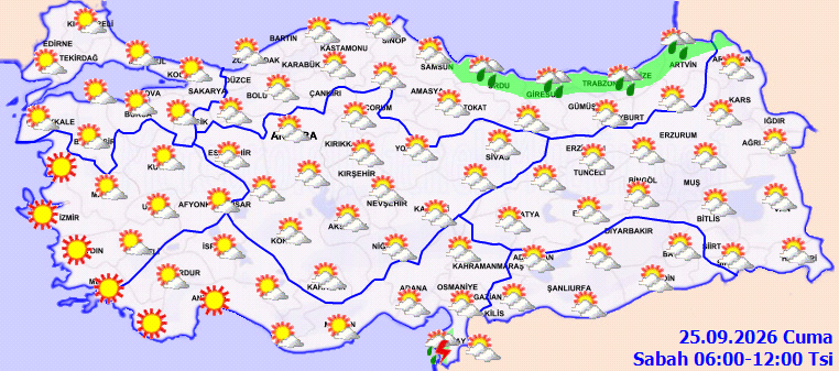 Bugün Ankarada yağış var mı, İstanbulda yağmur yağacak mı? 25 Eylül hava durumu