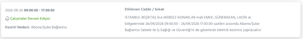 İstanbul elektrik kesintisi 26-27-28 Eylül BEDAŞ (Arnavutköy, Beyoğlu, Güngören, Sarıyer, Bağcılar, Esenyurt, Avcılar, Küçükçekmece, Bayrampaşa, Silivri, Şişli, Sultangazi, Bahçelievler)