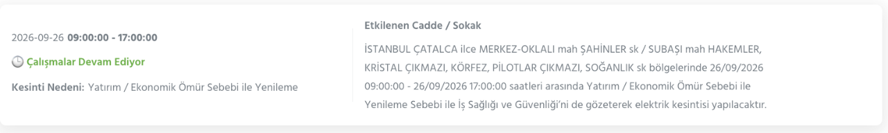 İstanbul elektrik kesintisi 26-27-28 Eylül BEDAŞ (Arnavutköy, Beyoğlu, Güngören, Sarıyer, Bağcılar, Esenyurt, Avcılar, Küçükçekmece, Bayrampaşa, Silivri, Şişli, Sultangazi, Bahçelievler)