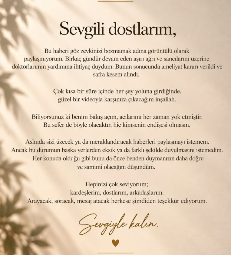 Metin Şentürk ameliyat oldu! İşte sağlık durumu