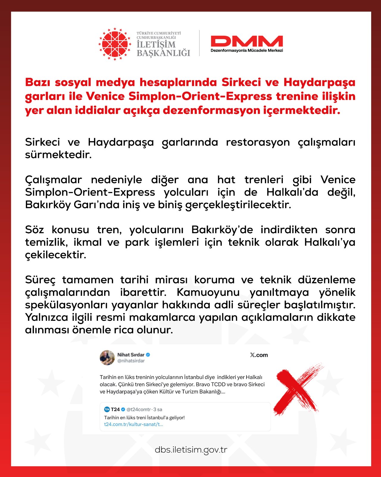 Ünlü trenin durağı neden değişti? DMM açıkladı