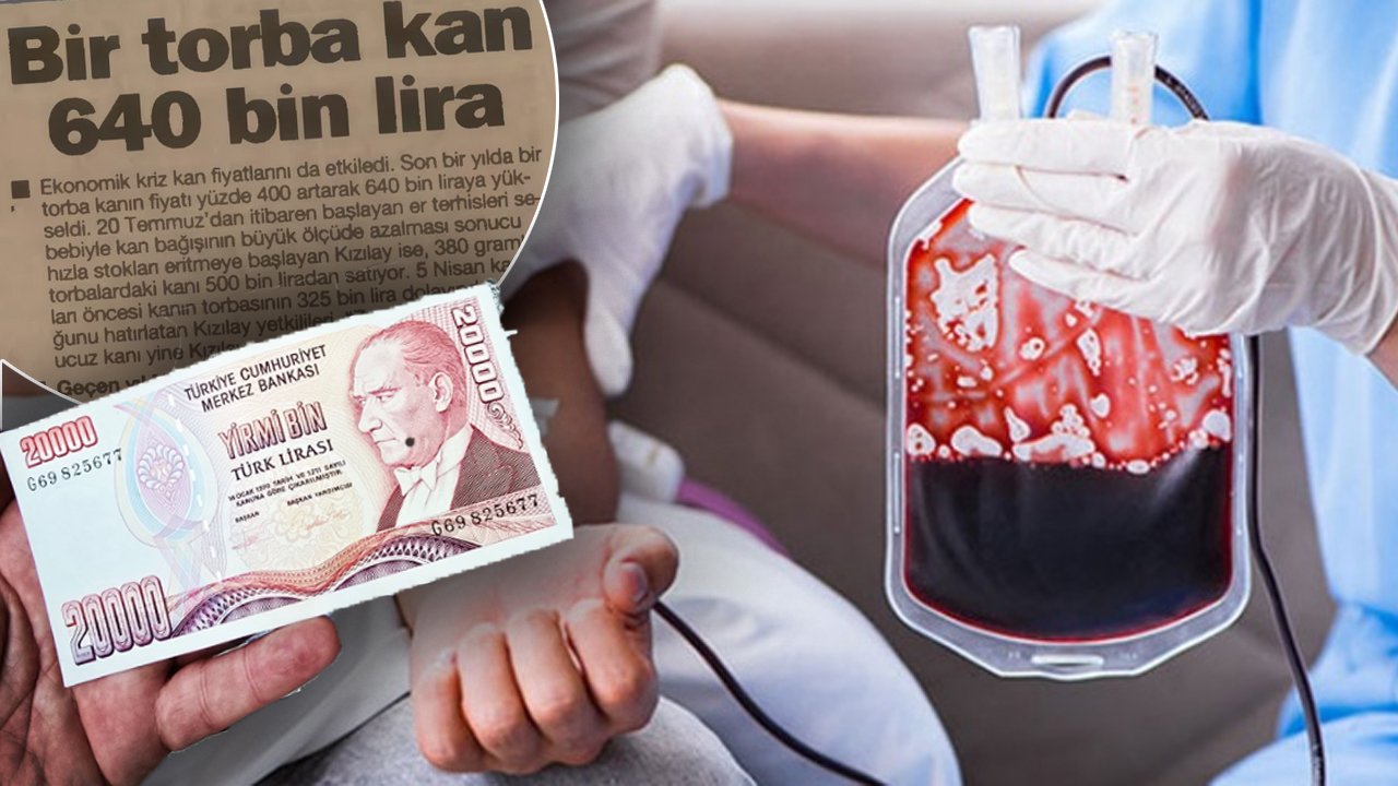 30 yıl önce kan piyasası! Nereden nereye dedirten haber