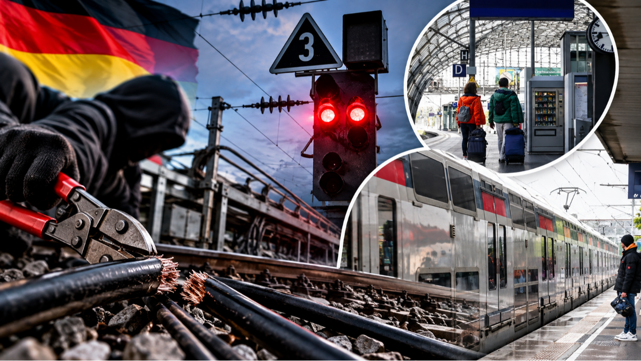 Almanya'da akıl almaz hırsızlık: Demiryolu kablolarını söküp tren seferlerini felç ettiler, milyonlarca yolcu mağdur oldu! 