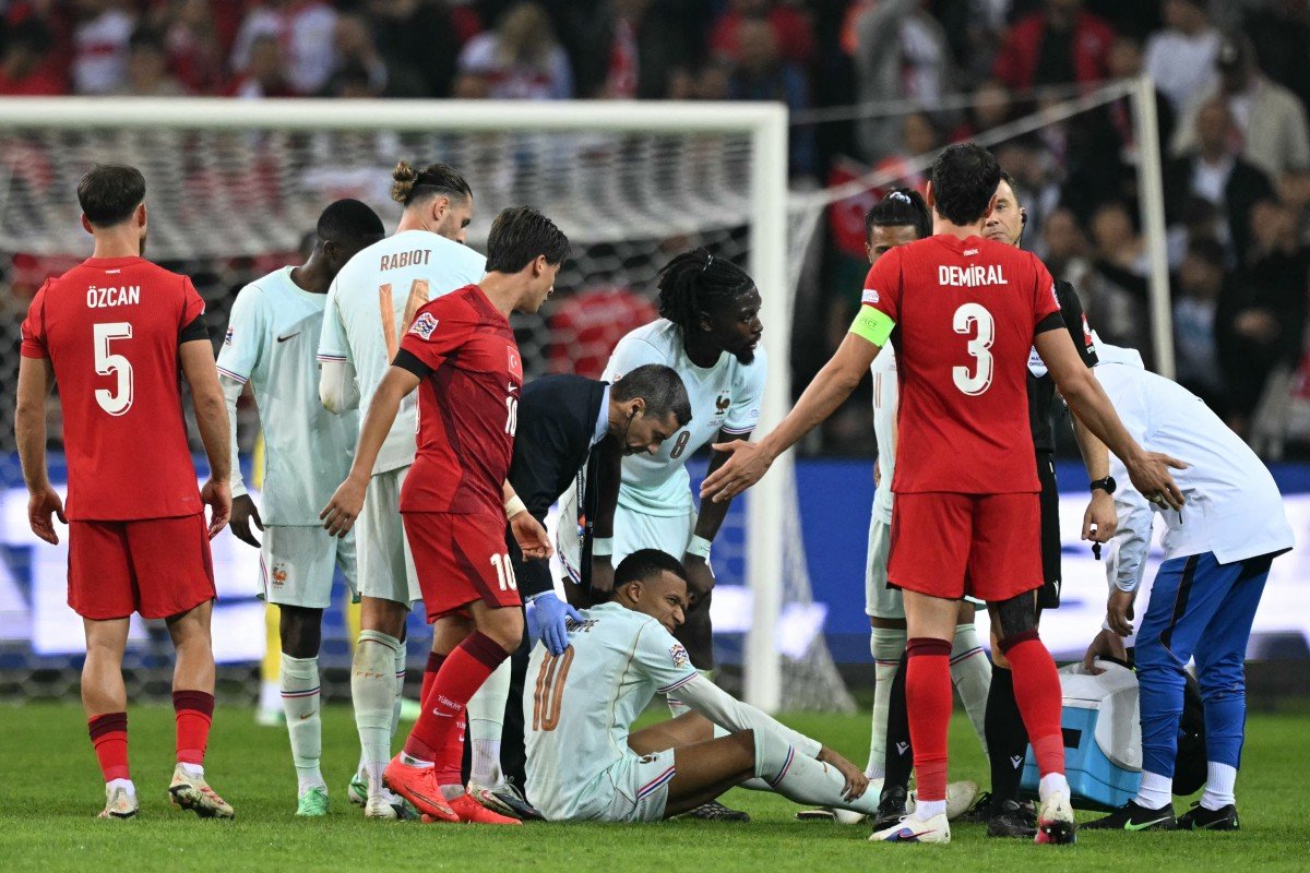 Kylian Mbappe'nin sakatlık anı