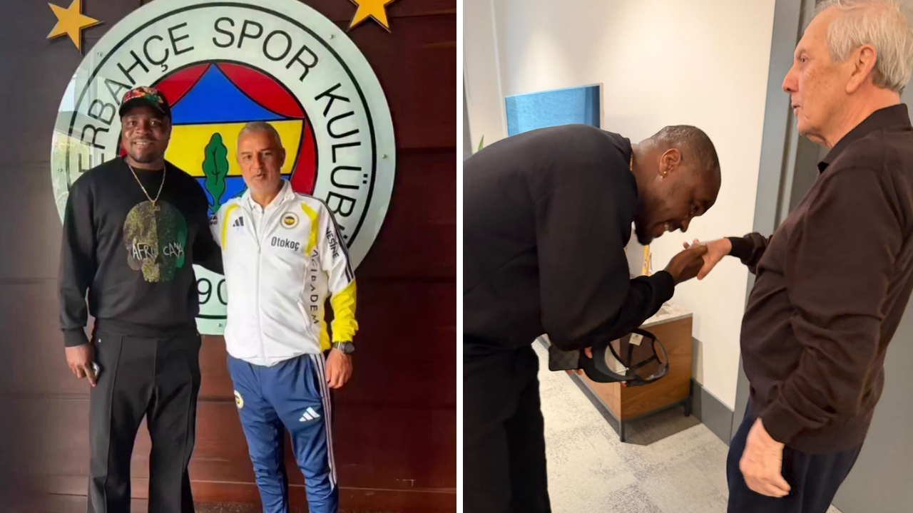 Emenike’den Fenerbahçe’ye ziyaret: İsmail Kartal’la görüştü, Aziz Yıldırım’ın elini öptü