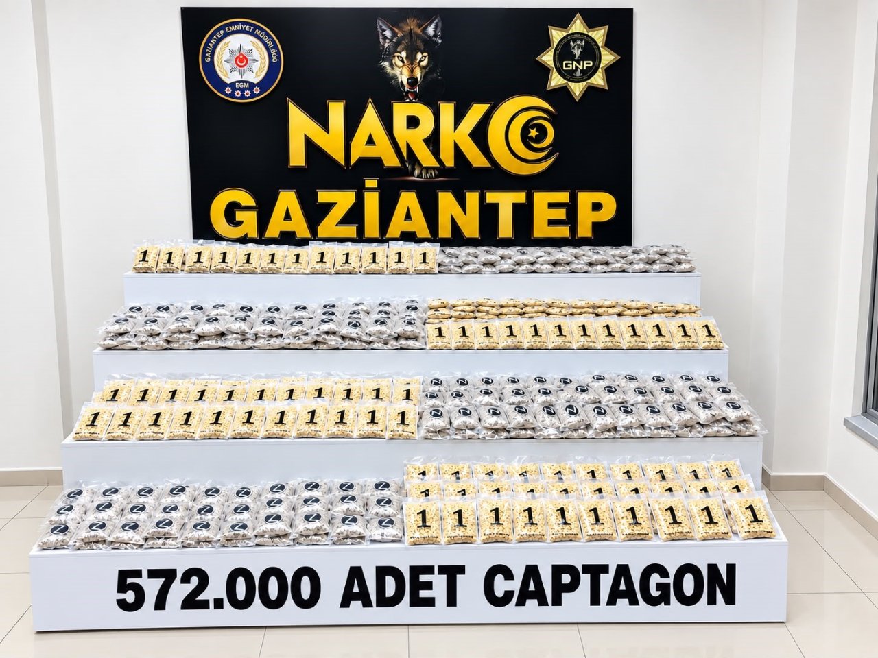 Gaziantepte narkotikten uyuşturucu baskını! 500 binden fazla hap yakalandı