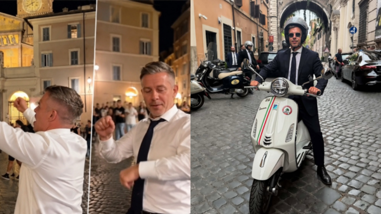 Macaristan Başbakanı'nın Roma turu olay oldu! Sokak ortasında dans etti