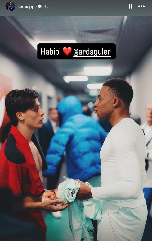 Kylian Mbappe'nin ilk paylaşımı