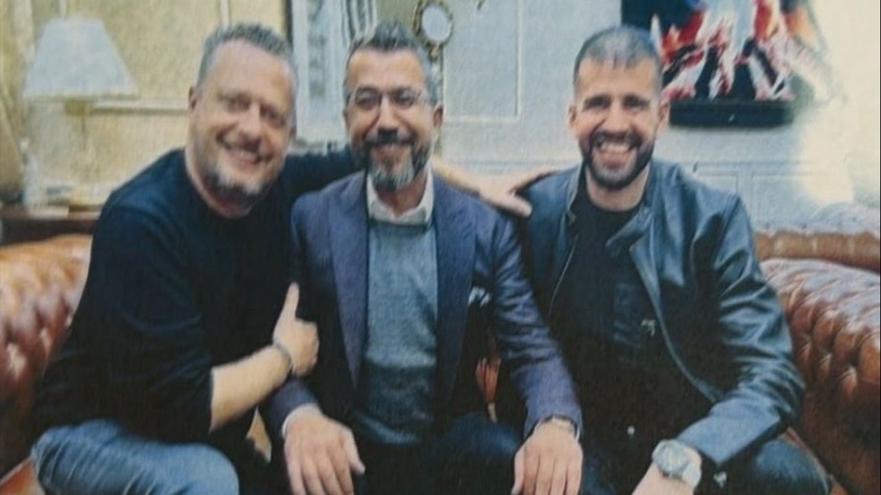 Soldaki Arda Birinci, ortadaki Cengiz Haliç, sağdaki Ayhan Bora Kaplan