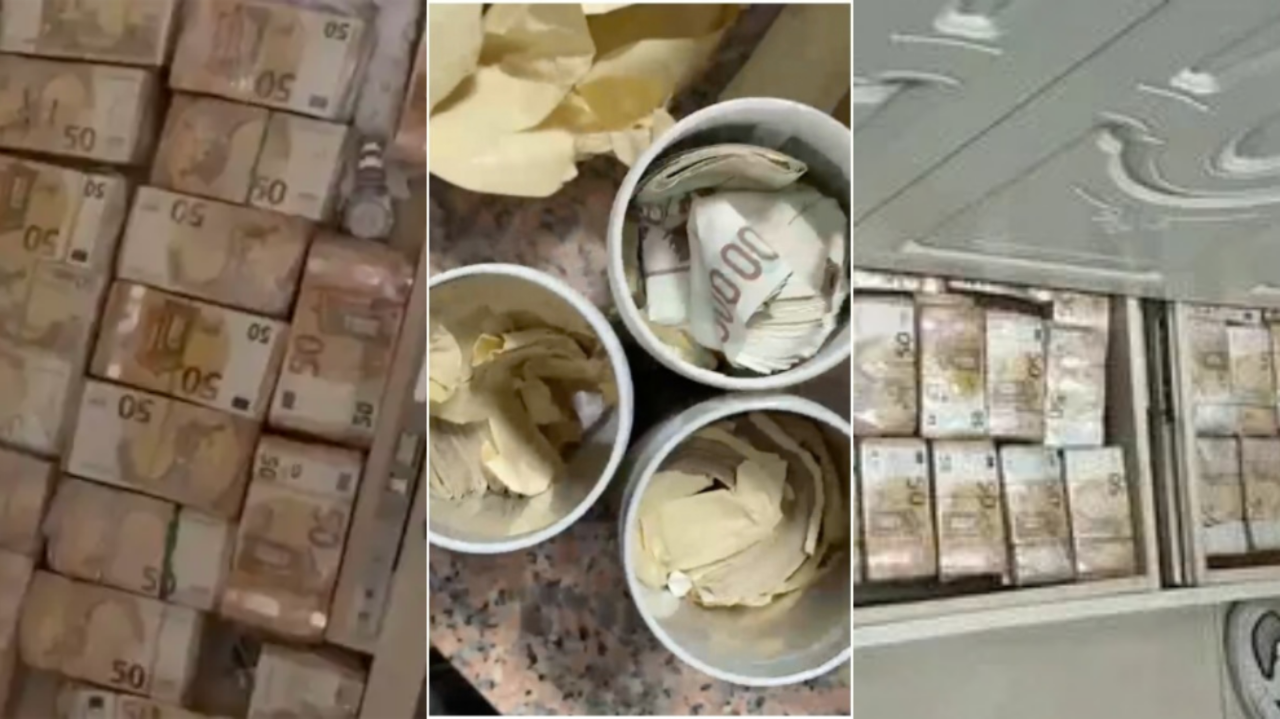 Duvarlardan 178 milyon lira çıktı! Polis kovayla taşımak zorunda kaldı