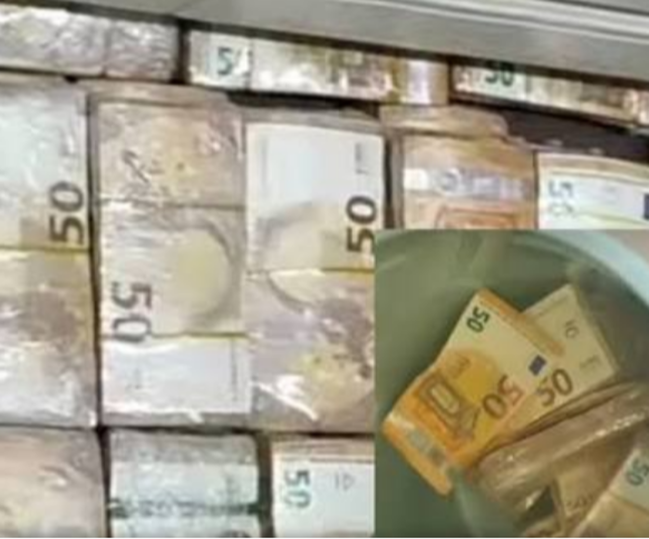 Duvarlardan 178 milyon lira çıktı! Polis kovayla taşımak zorunda kaldı
