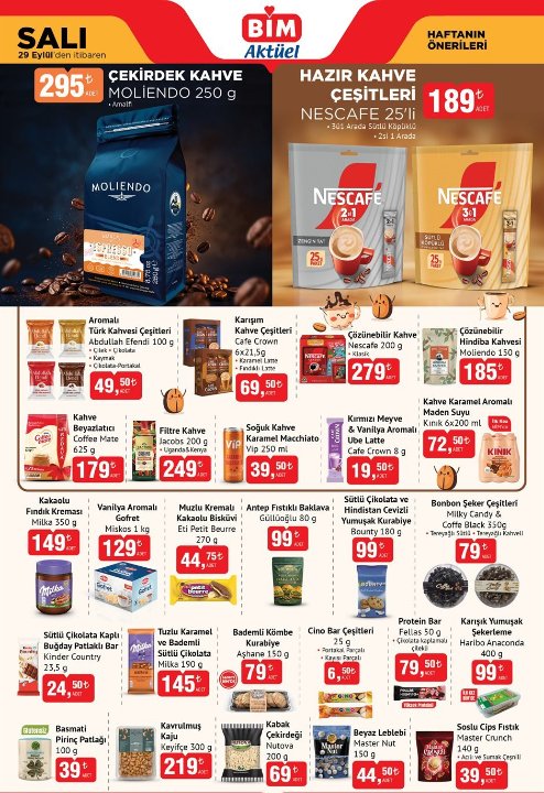 Haftanın BİM kataloğu çıktı! 29-30 Eylül-2 Ekim BİM aktüel ürünler kataloğu