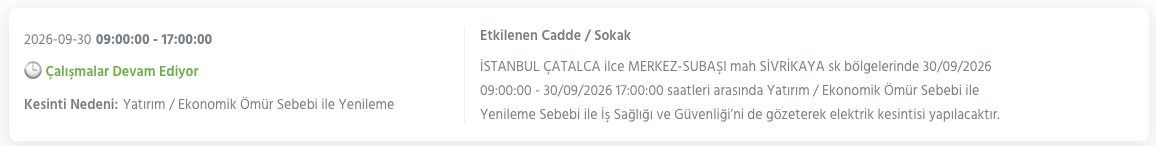 İstanbul elektrik kesintisi 29-30 Eylül BEDAŞ (Bakırköy, Bayrampaşa, Esenyurt, Küçükçekmece, Sarıyer, Beşiktaş, Eyüpsultan, Arnavutköy, Bağcılar, Beylikdüzü, Gaziosmanpaşa, Avcılar, Başakşehir planlı kesinti)