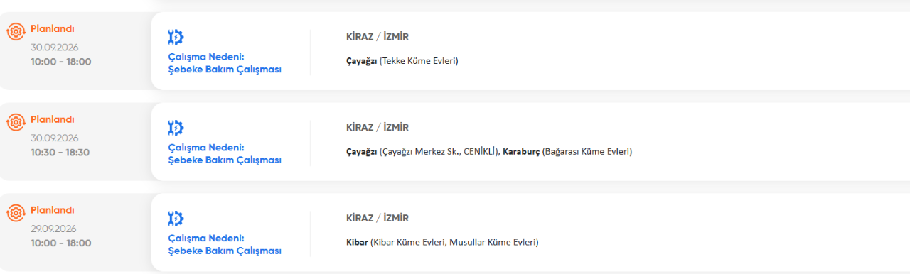 İzmir elektrik kesintisi 29-30 Eylül! GDZ İzmirde elektrik kesintisi yaşanan ilçeler kesinti programı