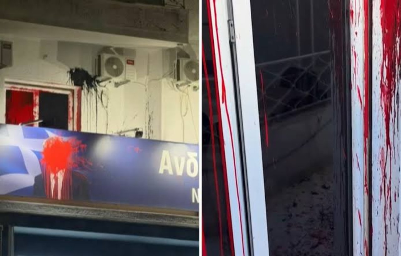 Miçotakis'in partisine saldırı dalgası! 24 saatte üçüncü kez hedef oldular