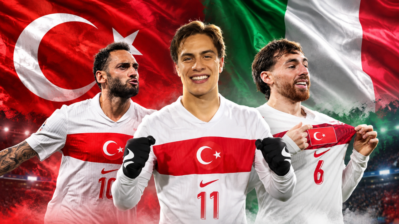 Türkiye-İtalya maç kadrosu muhtemel ilk 11'ler! Orkun Kökçü oynayacak mı, Hakan Çalhanoğlu ve Kenan Yıldız neden yok, sakat mı?