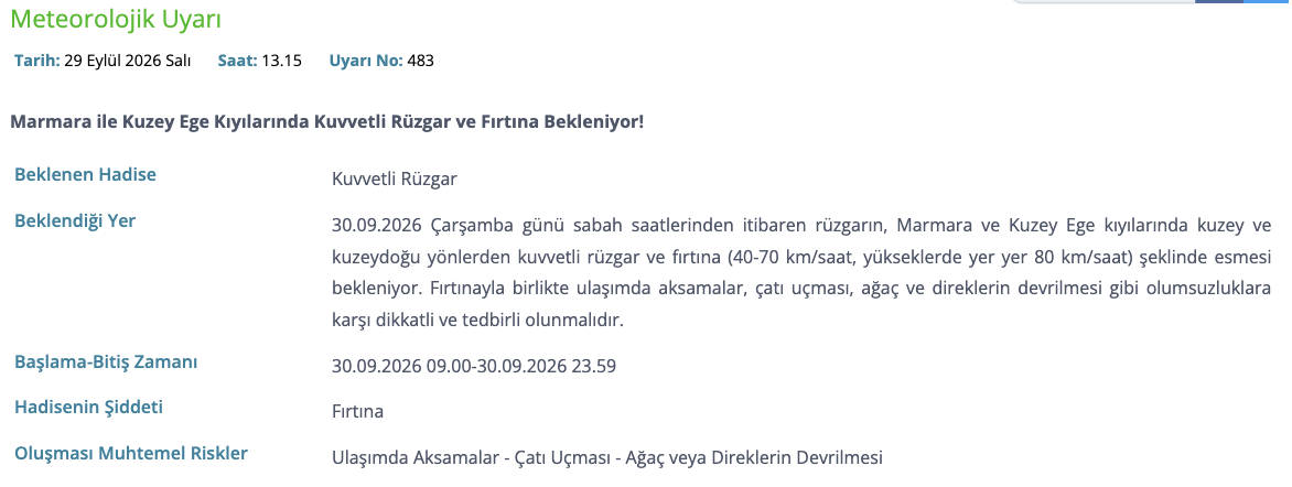30 Eylül yarın okullar tatil mi? İstanbul, Kocaeli, Bursa, Çanakkale Balıkesirde yarın okul var mı?