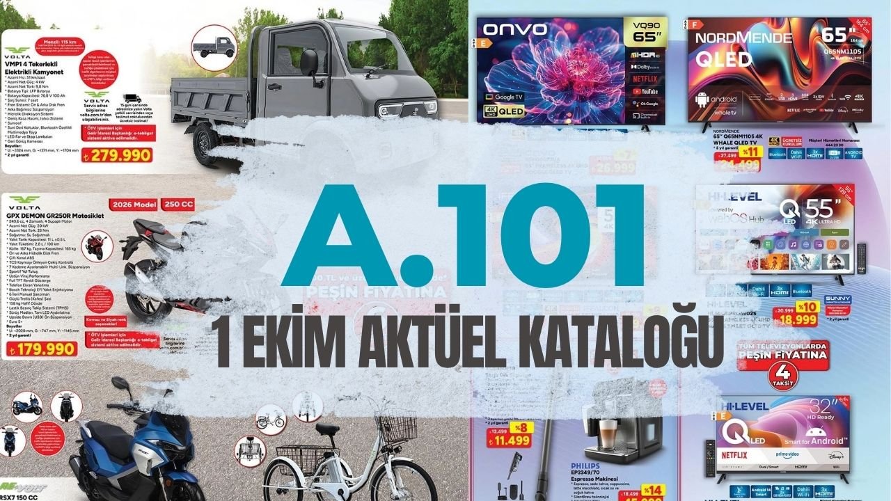 A101 aktüel ürünler kataloğu 1 Ekim Perşembe! A101 Aldın Aldın kataloğunda bu hafta neler var?