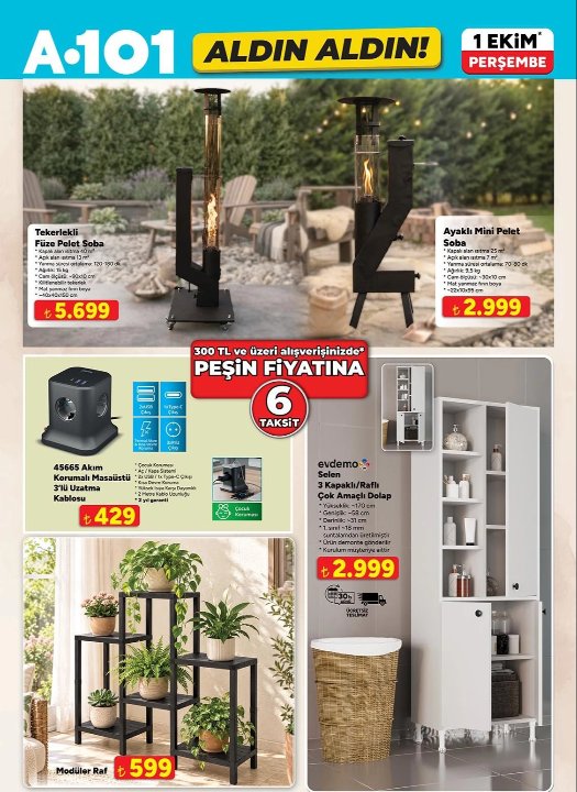 A101 aktüel ürünler kataloğu 1 Ekim Perşembe! A101 Aldın Aldın kataloğunda bu hafta neler var?