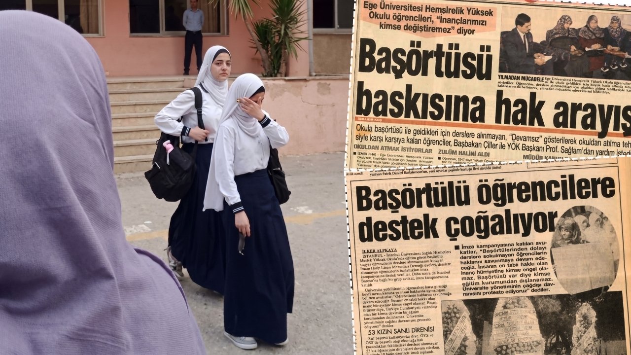 Azerbaycan'da başörtüsü krizi! 28 Şubat günlerini hatırlatan görüntüler görseli
