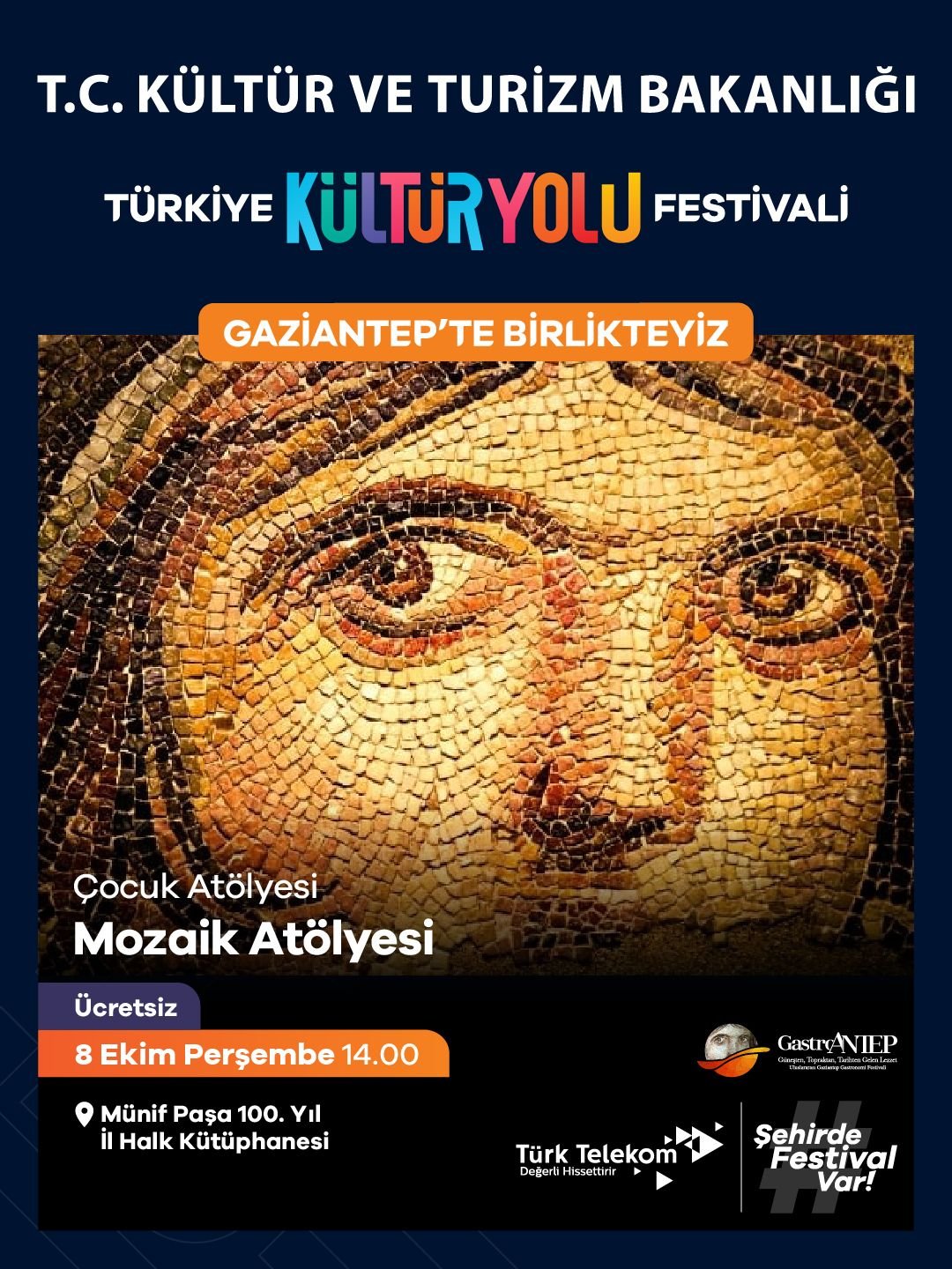 Gaziantep, dördüncü kez Türkiye Kültür Yolu Festivali ile buluşuyor