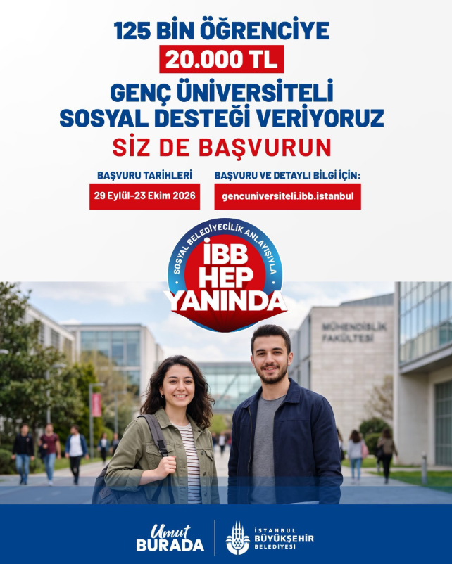 İBB burs başvuru takvimi belli oldu! Genç Üniversiteli burs başvuru ekranı