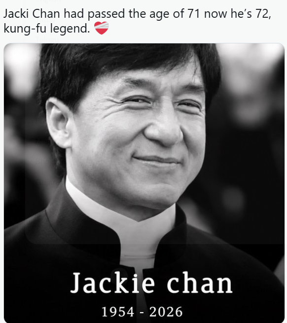 Sosyal medyada hızla yayıldı... Jackie Chan öldü mü?