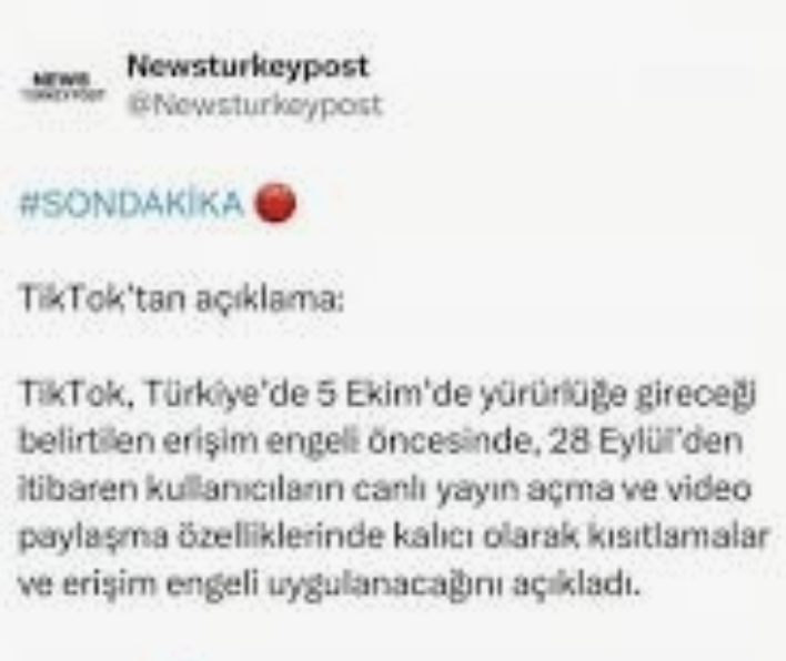 TikTok 5 Ekimde kapanacak iddiası! TikTok Türkiyede yasaklanıyor mu?