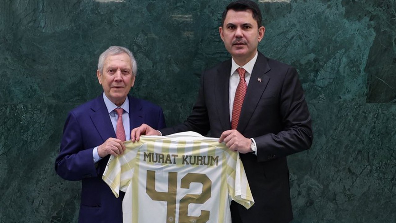 Bakan Murat Kurum, Fenerbahçe Başkanı Aziz Yıldırım’ı kabul etti