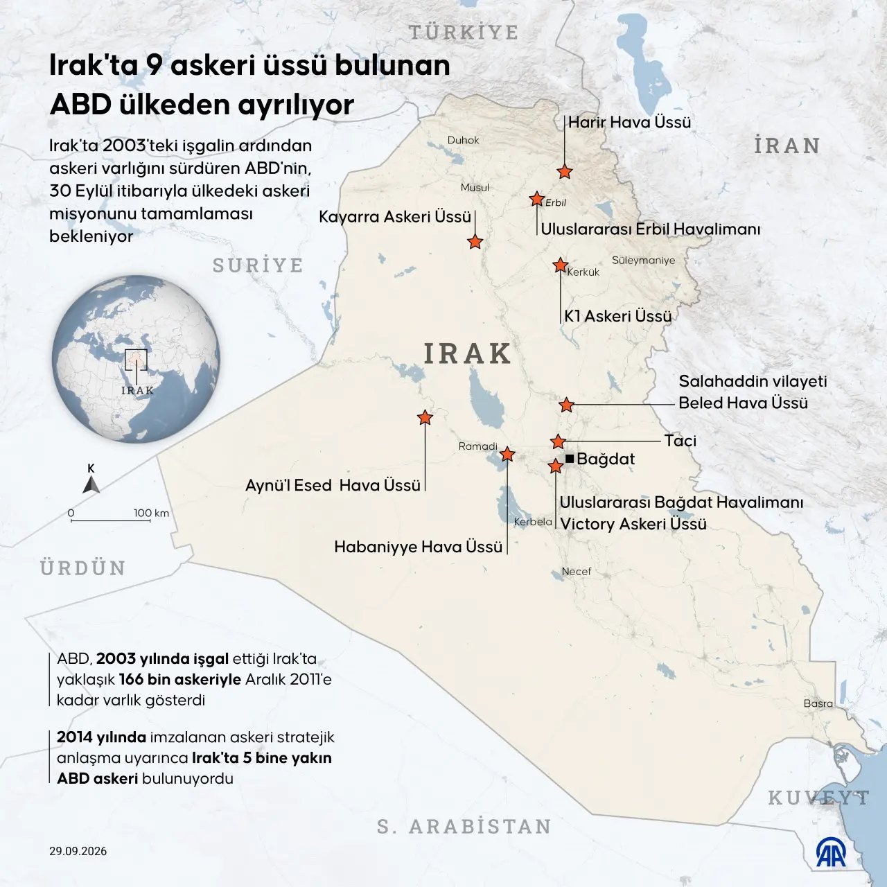 Irak’ta 23 yıllık dönem resmen kapandı! ABD askerleri bölgeden çekildi