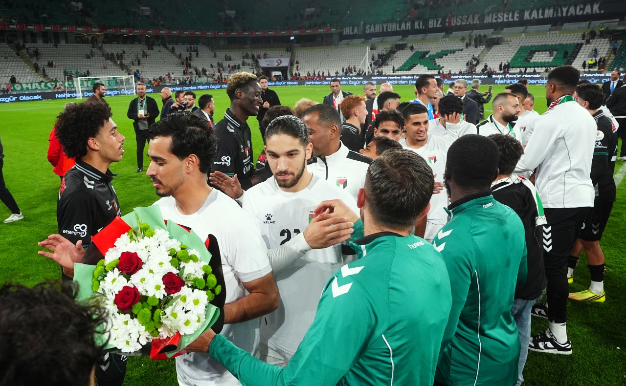 Konyada Filistin gecesi! Dostluk maçı 2-2 sona erdi