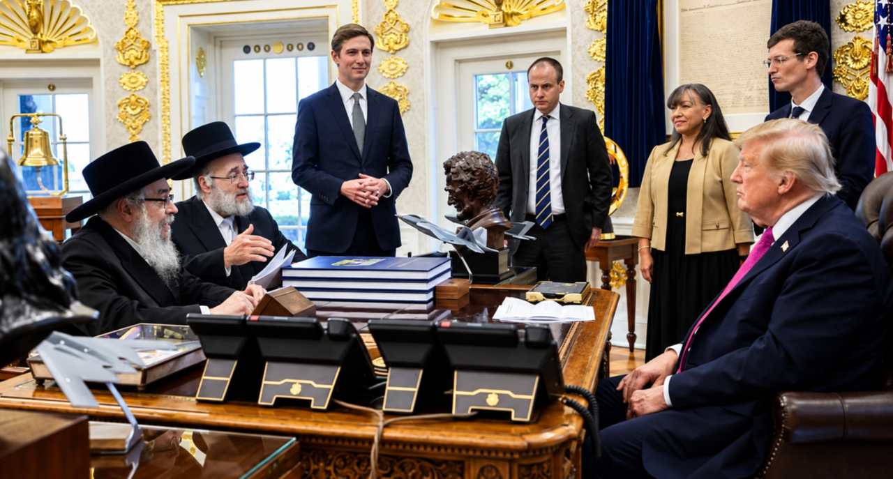 HAHAMLAR TRUMP'LA BULUŞTU