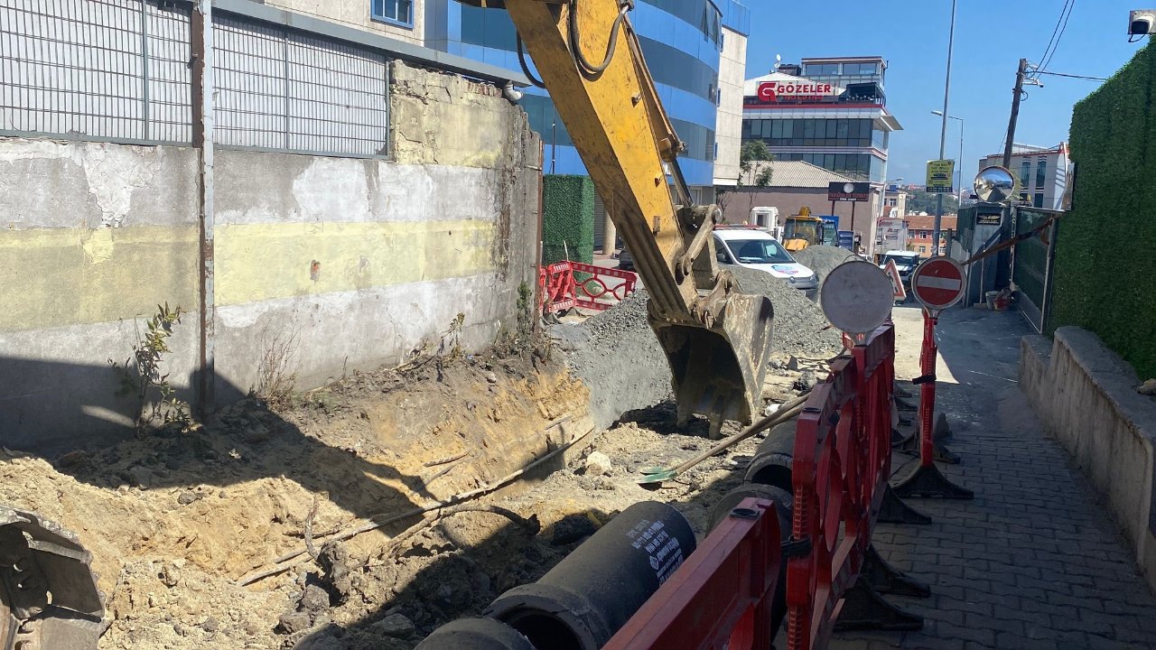 Eyüpsultanda İSKİ çalışması sırasında doğal gaz borusu patladı