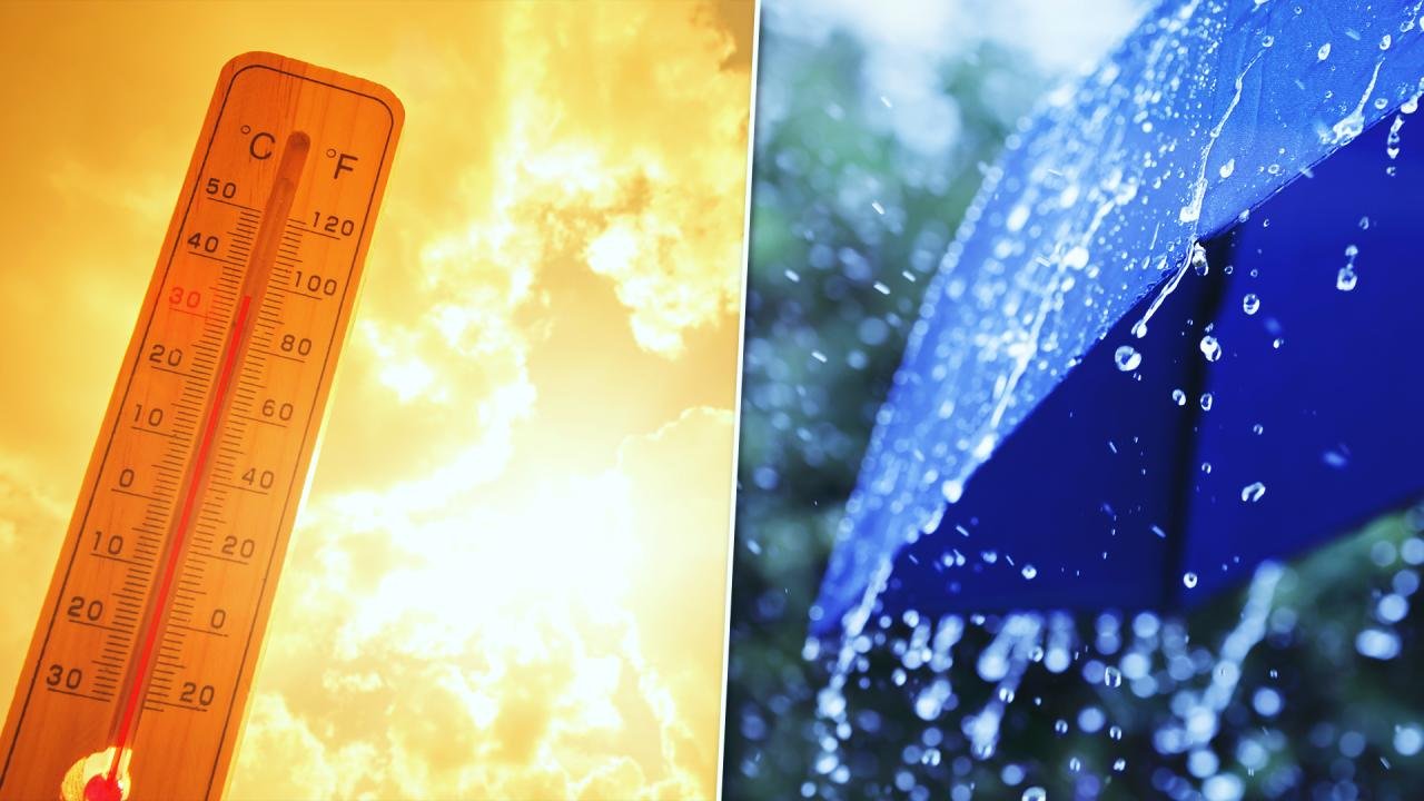 Bir yanda 40 derece sıcaklık, diğer yanda sağanak!
