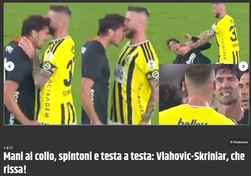 Fenerbahçe-Beşiktaş derbisi dünya basınında! Skriniar ve Vlahovic gündemde