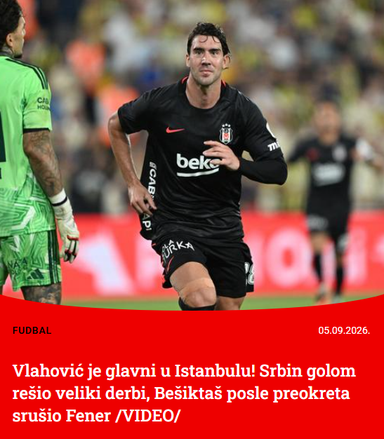 Fenerbahçe-Beşiktaş derbisi dünya basınında! Skriniar ve Vlahovic gündemde