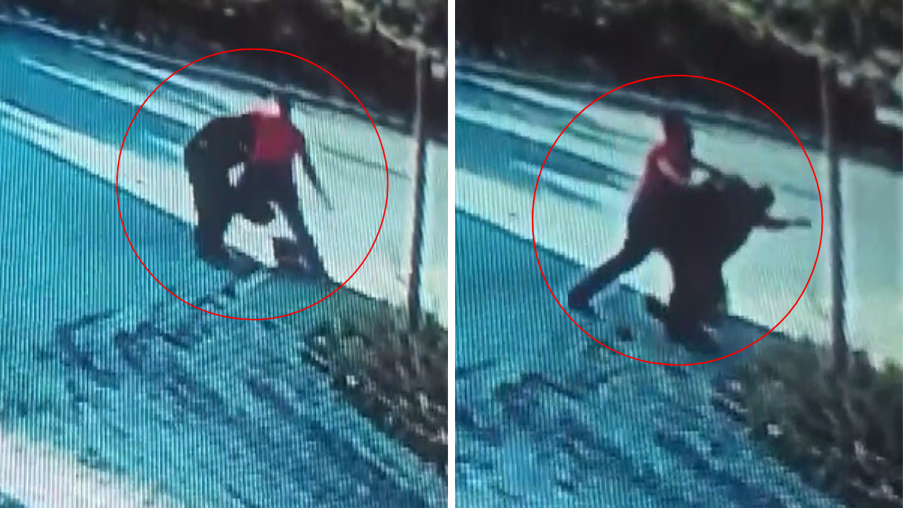 Kan donduran görüntüler Adana'dan: Engelli adamı darbedip 