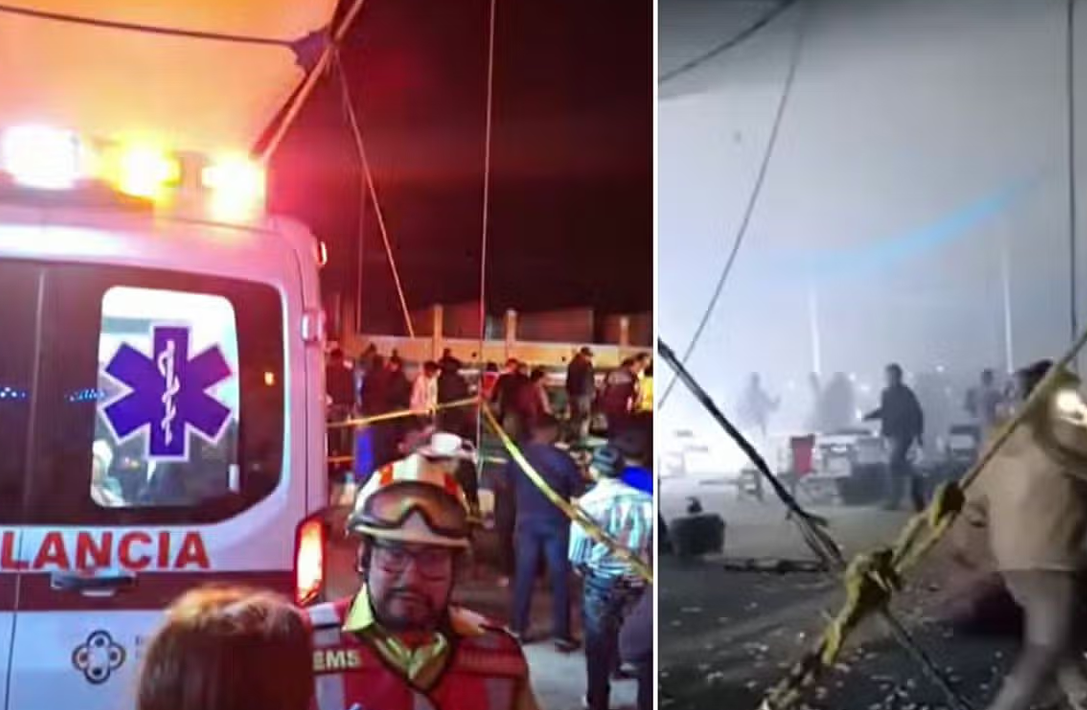 Meksika'da festival kabusa döndü! Havai fişekler patladı, bina çöktü: Çok sayıda yaralı var