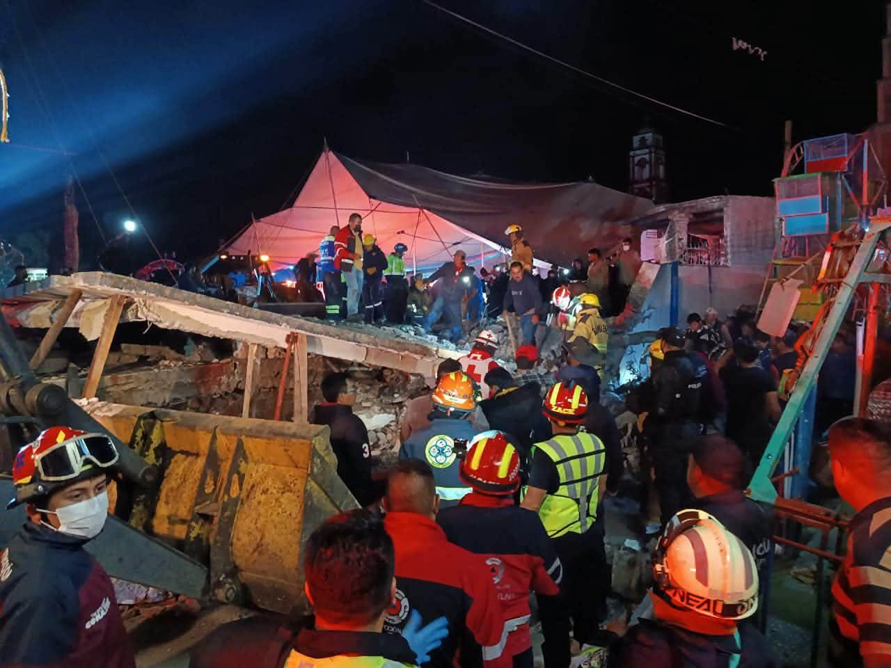 Meksika'da festival kabusa döndü! Havai fişekler patladı, bina çöktü: Çok sayıda yaralı var
