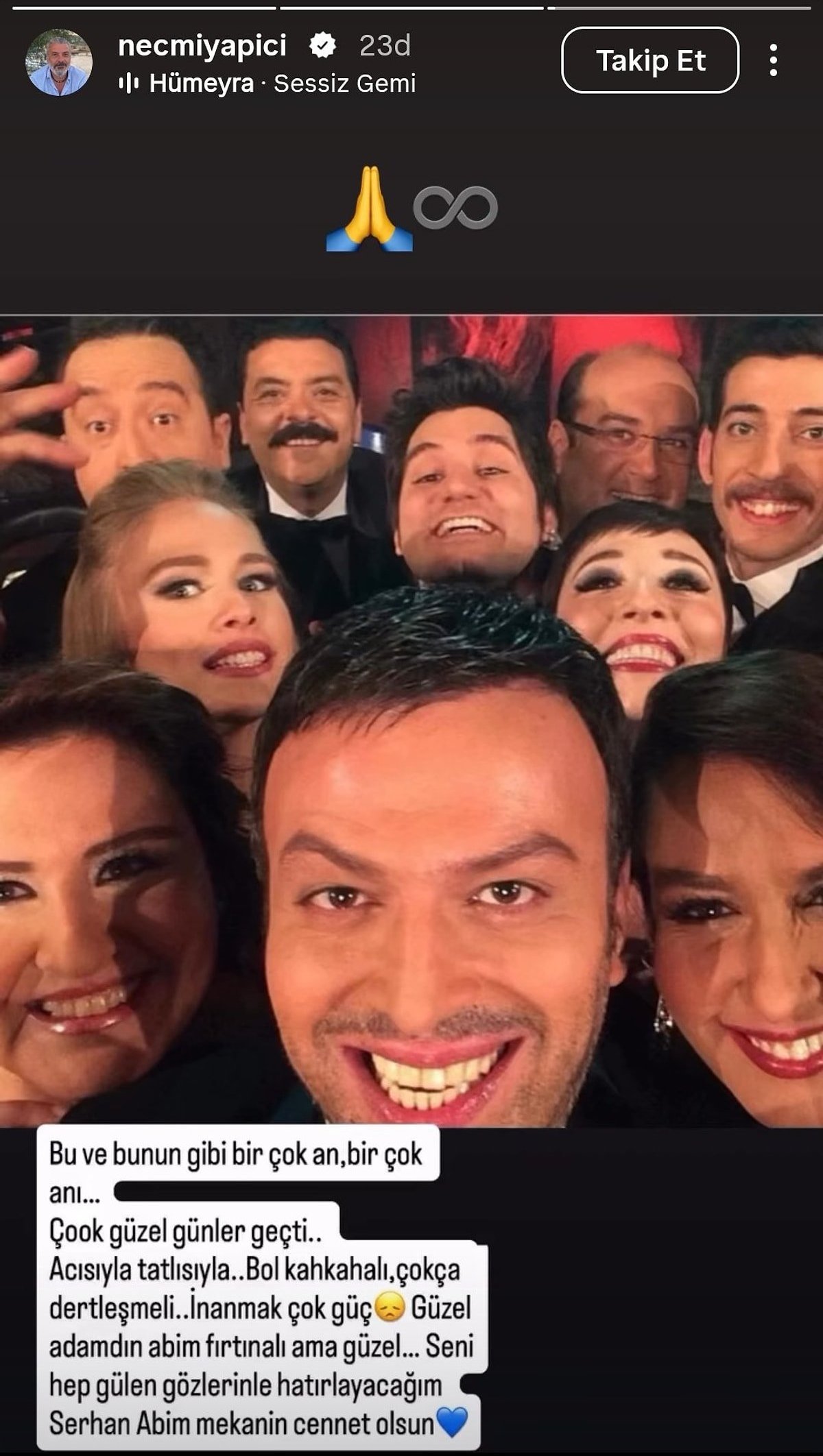 Serhat Kılıçın ani ölümü sevenlerini yıktı: Sanat camiasından peş peşe veda mesajları yağdı