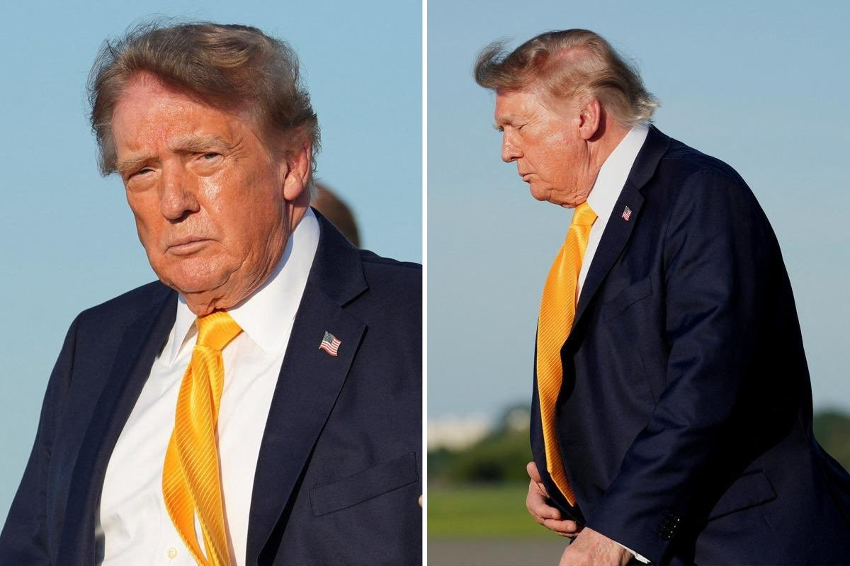 Trumpın saçına ne oldu? Yeni görüntüsü ABDyi salladı: İki detaya dikkat çektiler
